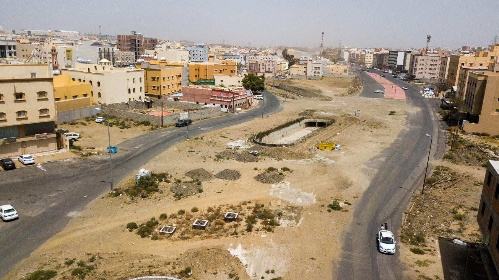 الموقع قبل اكتمال أعمال أنسنة المدن